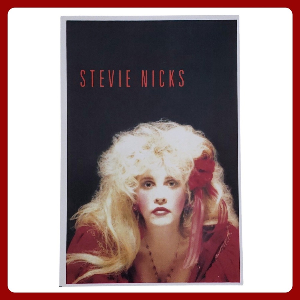 Stevie Nicks Jac Duro Split Portrait Peelable Sticker Postcard 4x6 Music VTG NEW